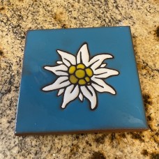 Edelweiss Trivet Tile in Blue