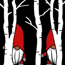 Birch Trees with Gnomes